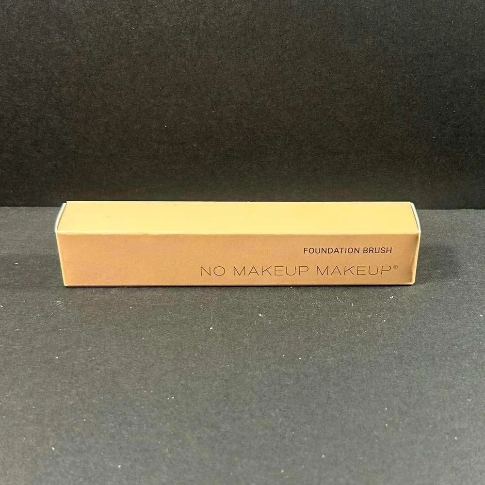 No Makeup Makeup Foundation Brush Tan Cruelty-Free Face Tool 2 Pack Full Size